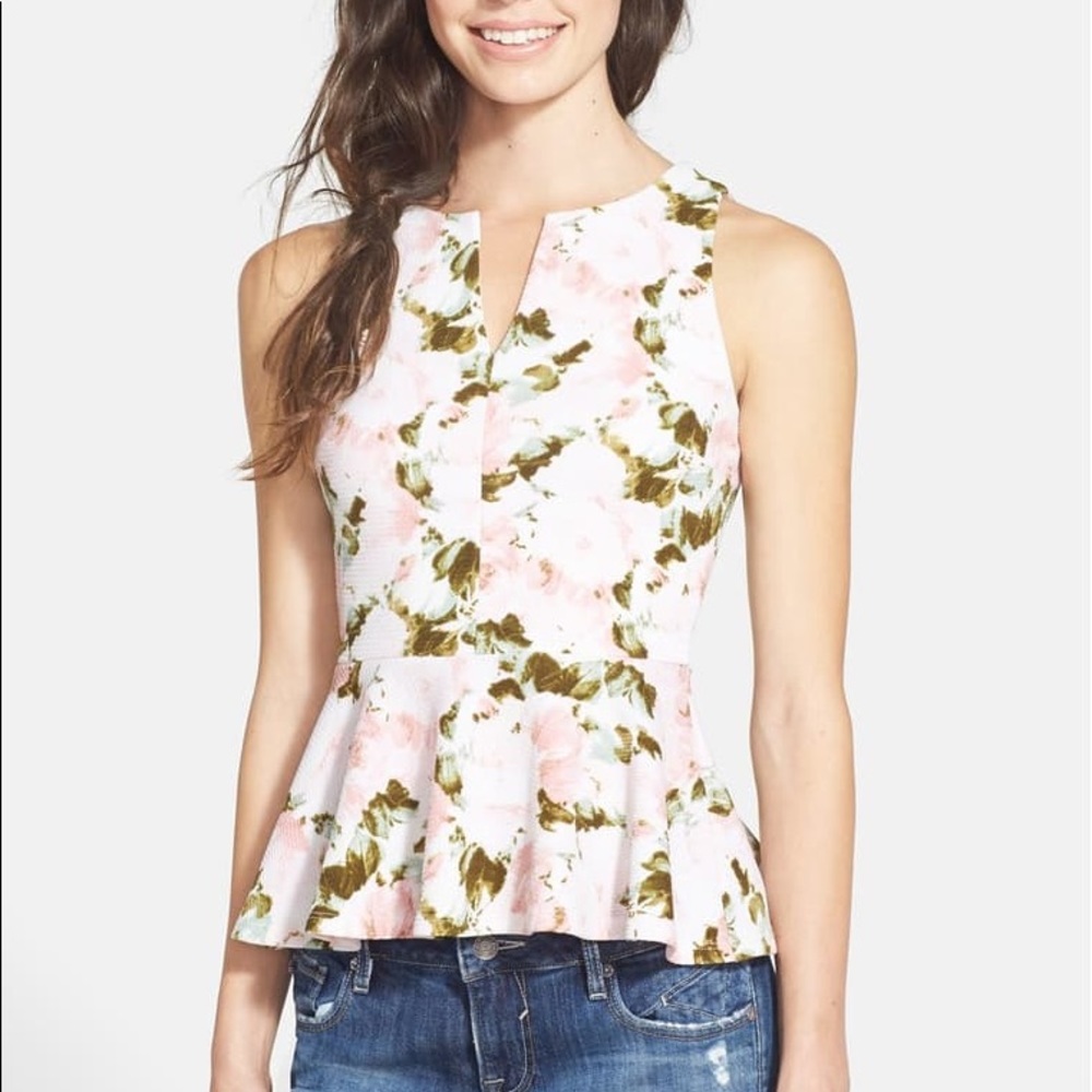 Quilted Peplum Tank Soprano